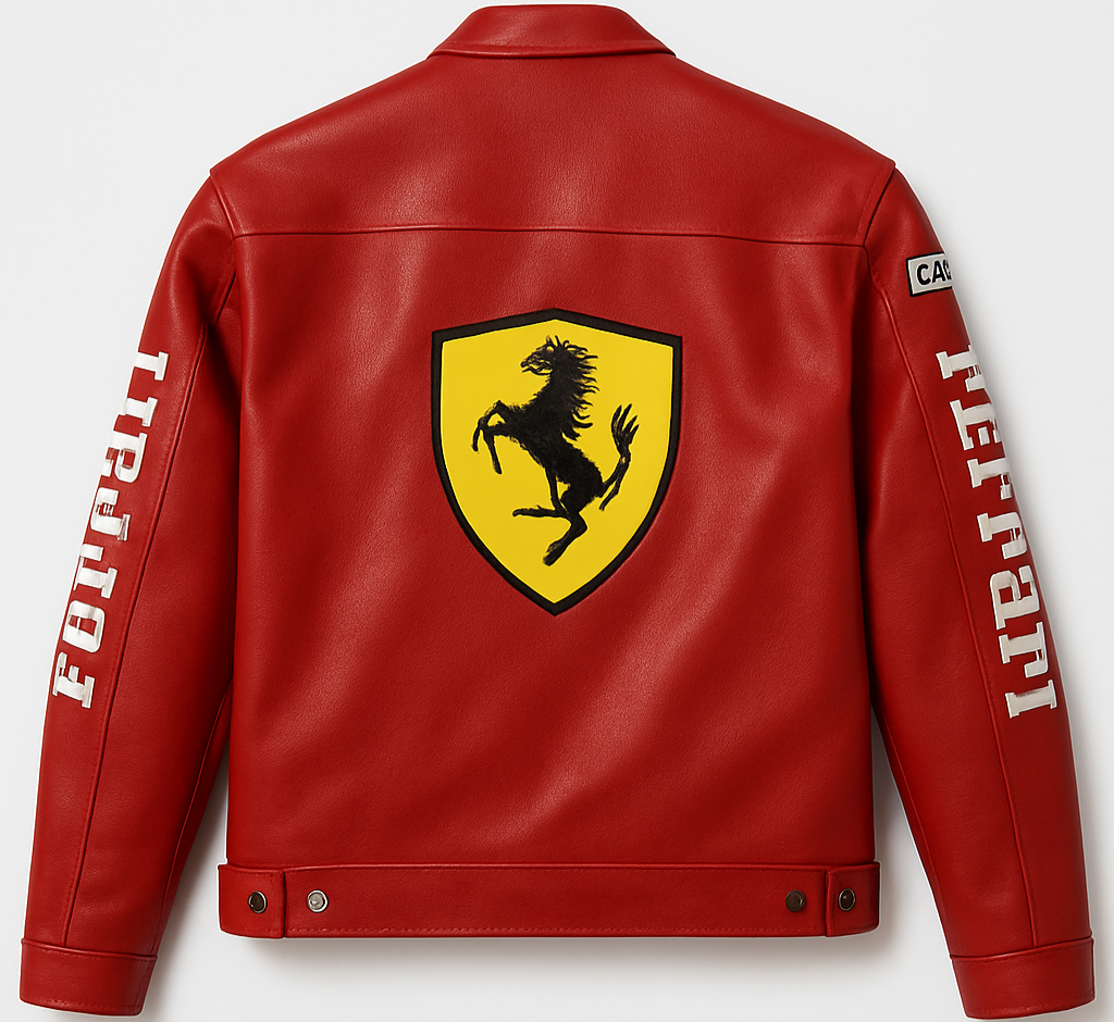 Ferrari Red Leather jacket