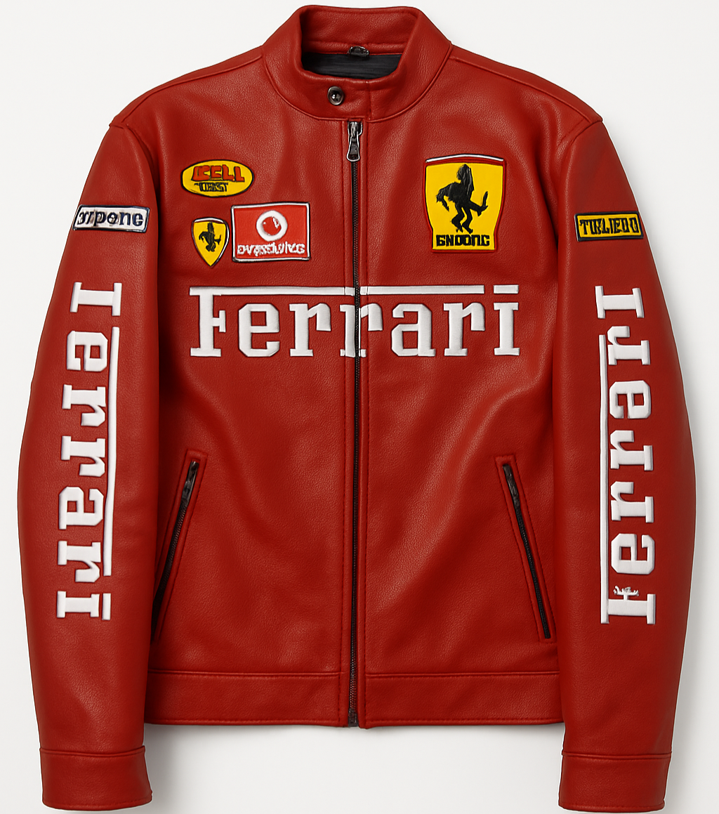 Ferrari Red Leather jacket